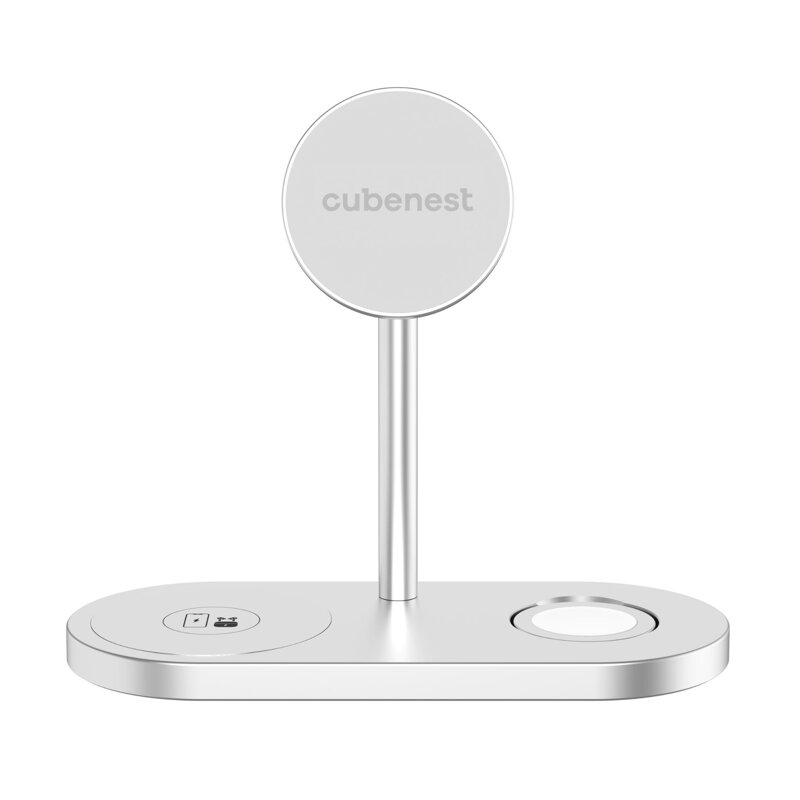 Cubenest MagSafe Ladegerät 3v1 S313 Pro - Farbe: Silber